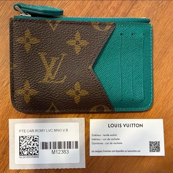 Louis Vuitton Romy Card Holder Borneo Green - Picture 6 of 8